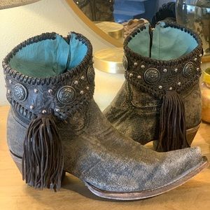 Corral tassel concho bootie